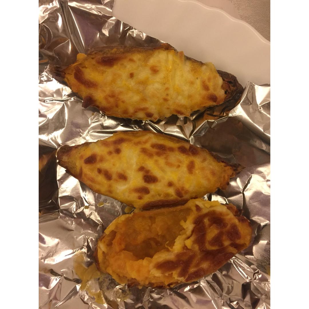 芝士奶油焗红薯