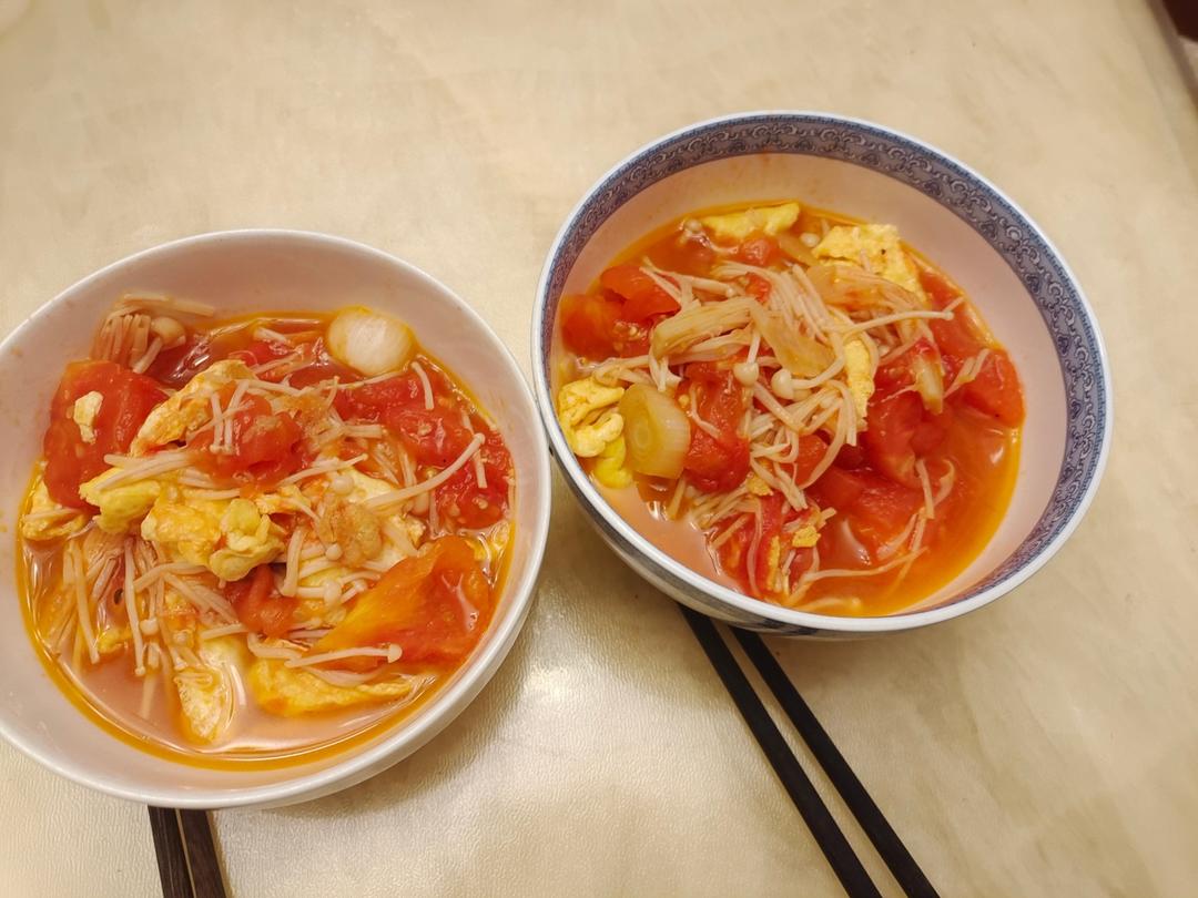 低脂低卡～营养又下饭的番茄金针菇