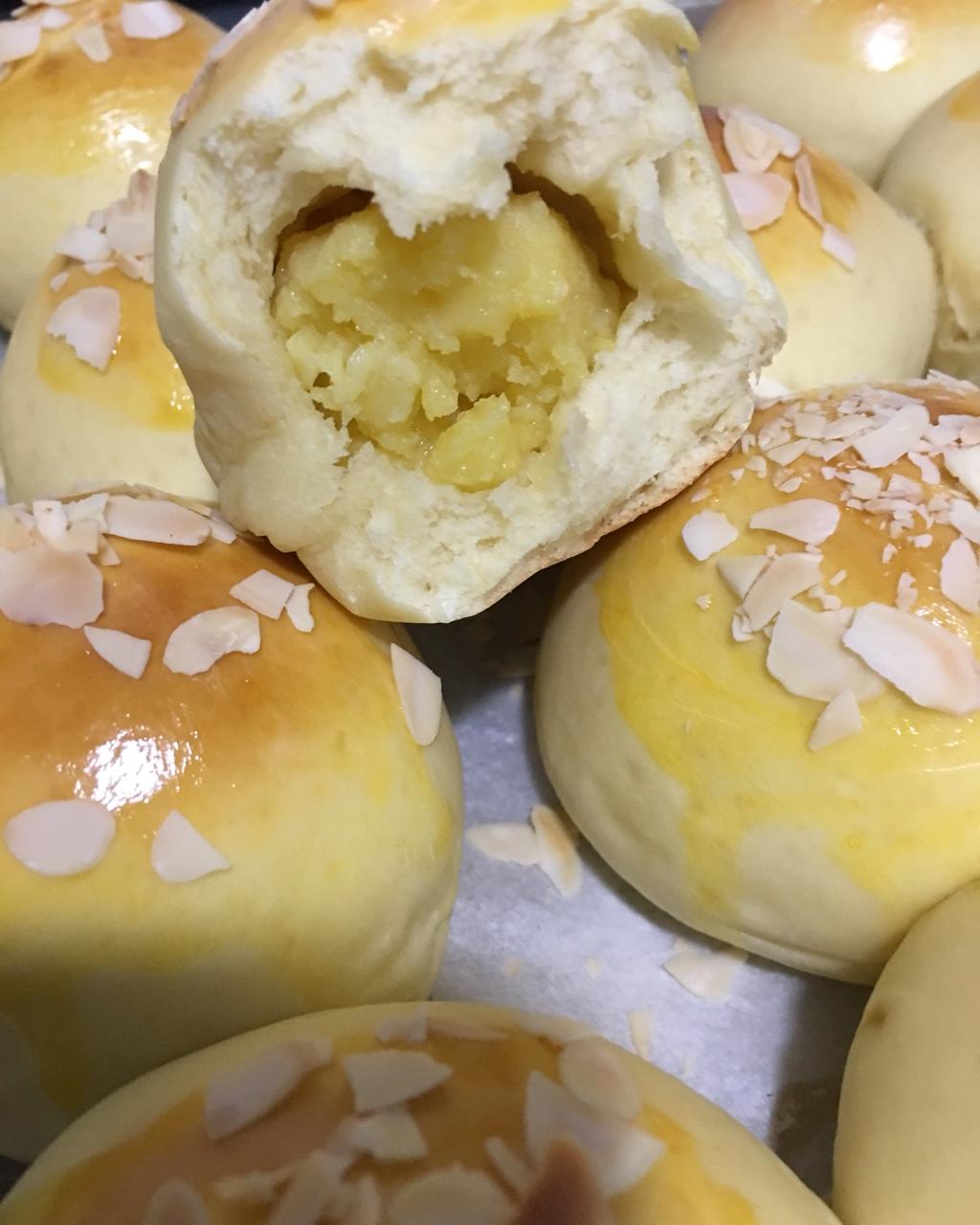 奶黄小餐包-一次发酵超好吃（附快手奶黄馅制作方法）