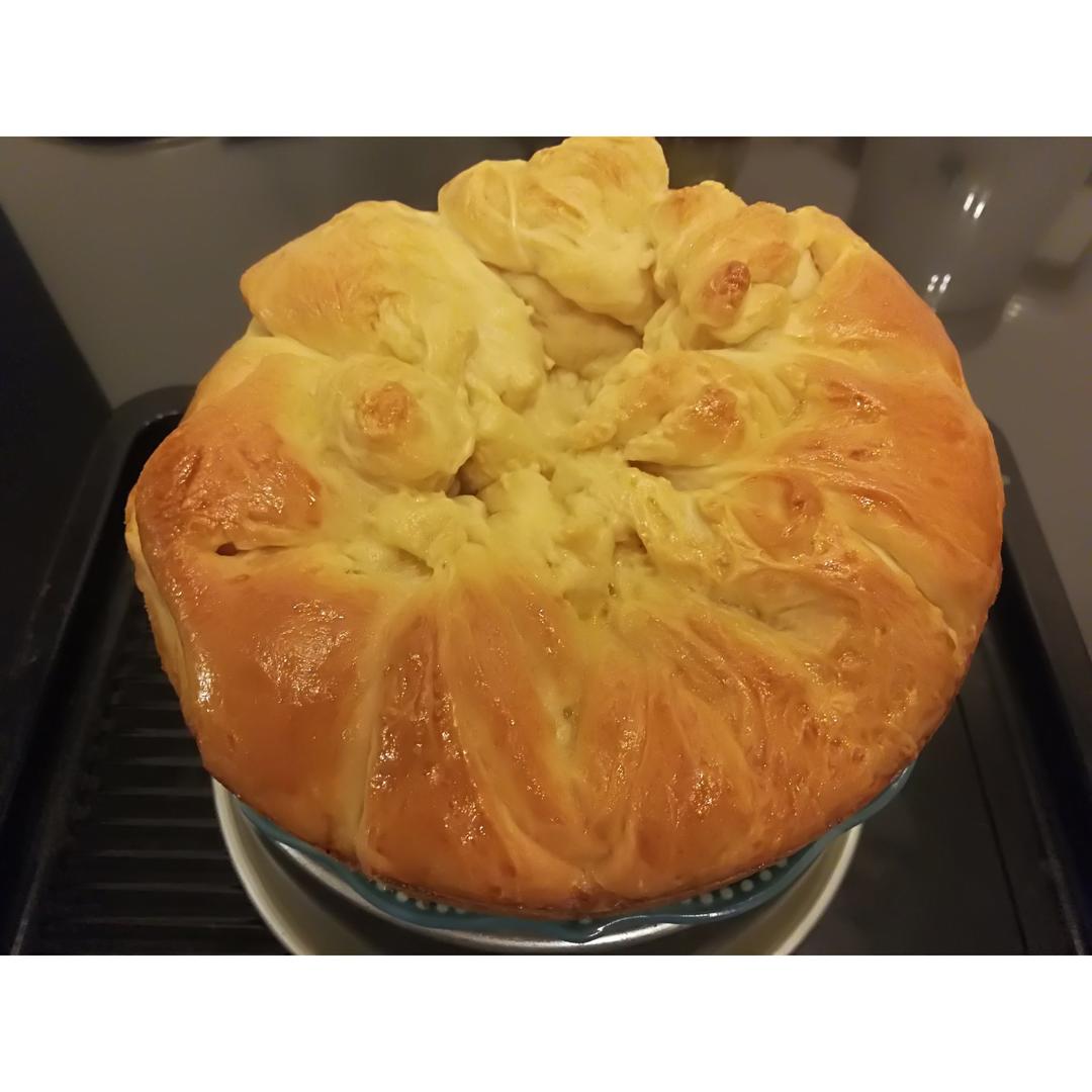 手撕千层花朵面包