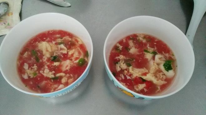简易版西红柿鸡蛋汤的做法