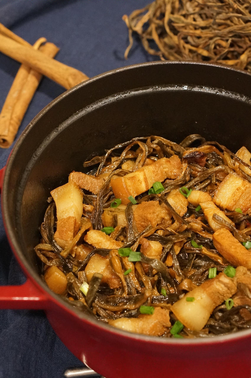 豆角干焖五花肉