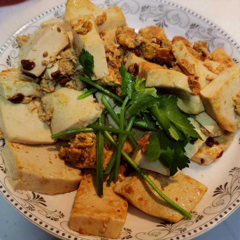 鸡蛋酱嫩豆腐的做法
