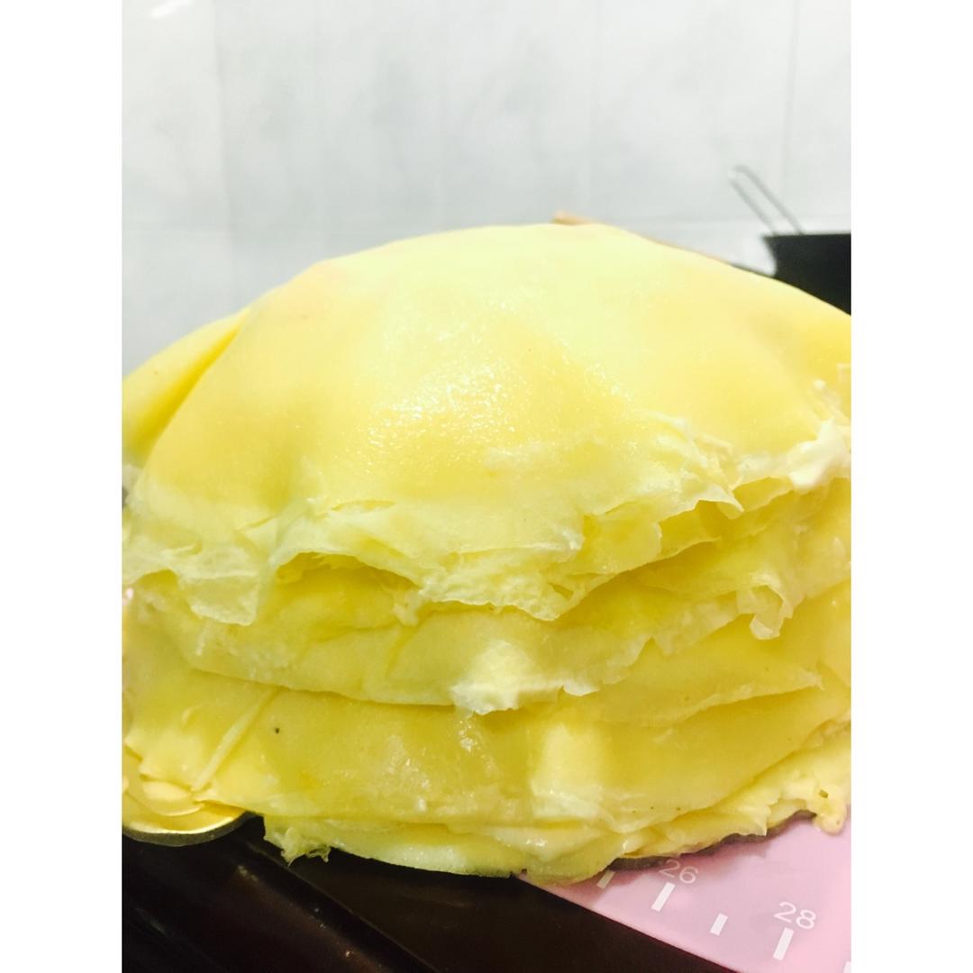 榴莲千层（超软糯蛋皮配方٩( ᐛ )و