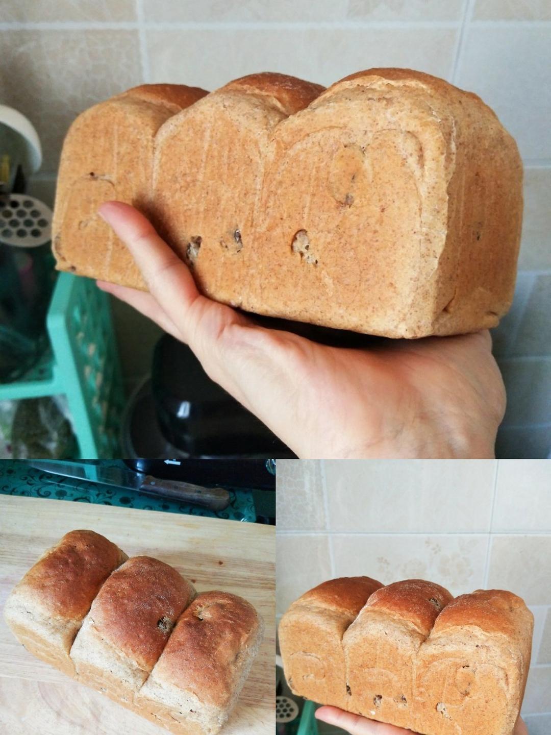 万能全麦吐司配方🍞（含疯狂长个㊙️！黑麦黑糖黑芝麻核桃包为例）