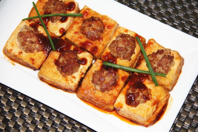 豆腐鲜肉饼