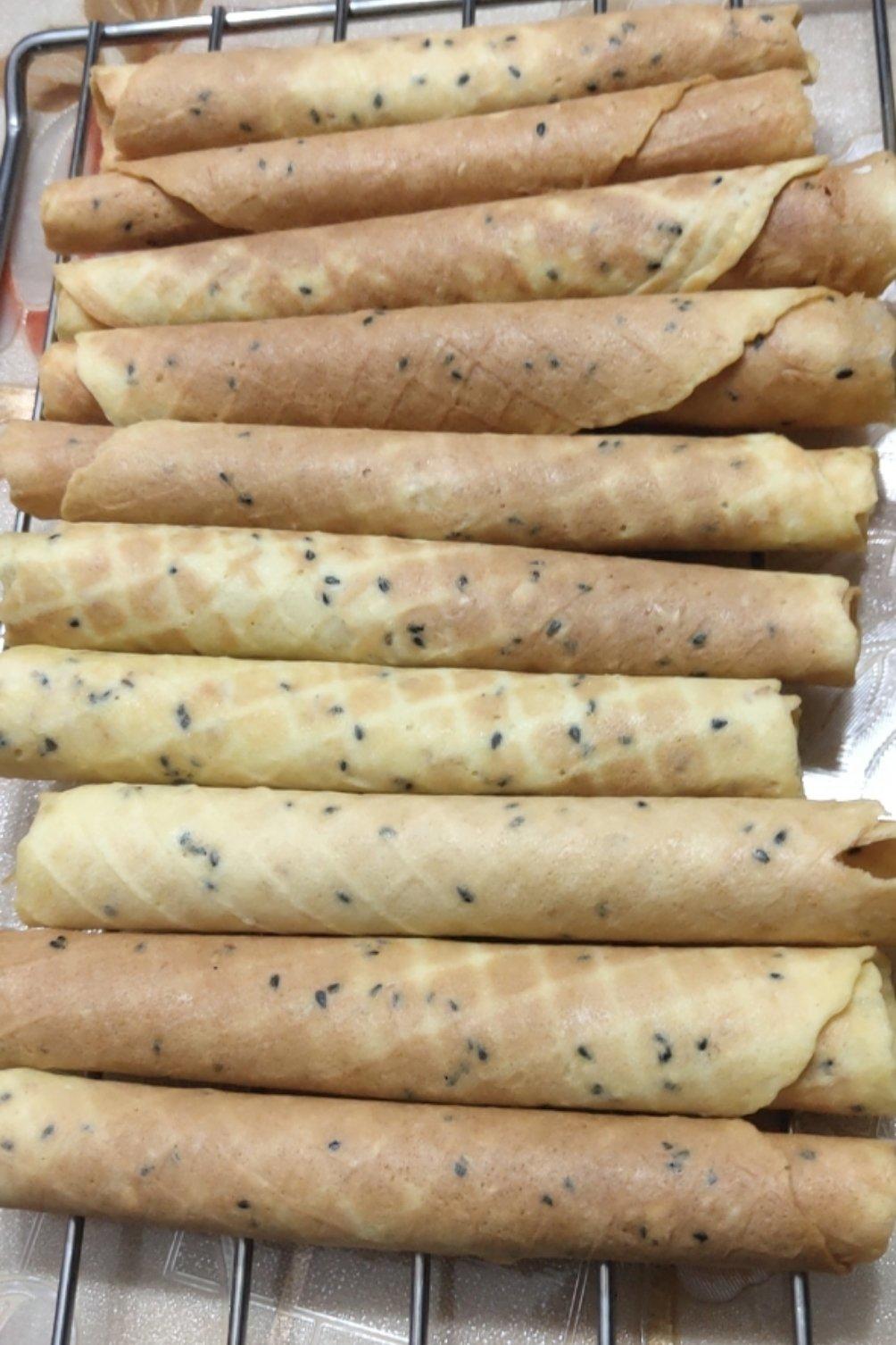 黑芝麻手工鸡蛋卷