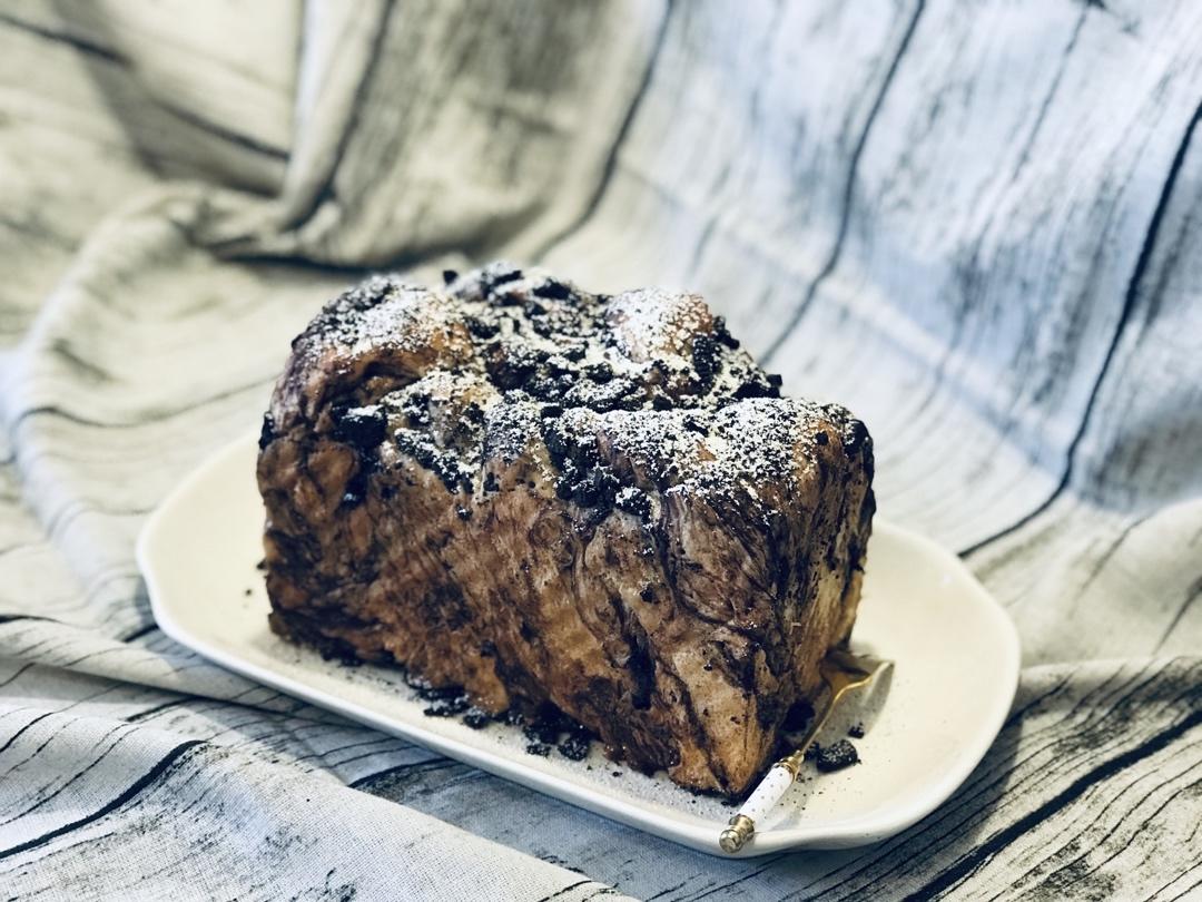 雪山巧克力吐司（巧克力奥利奥吐司面包）