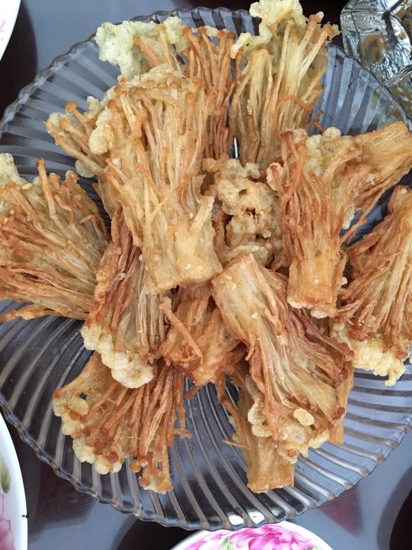 巨香巨酥脆的椒盐金针菇🔥比肉还要好吃百倍