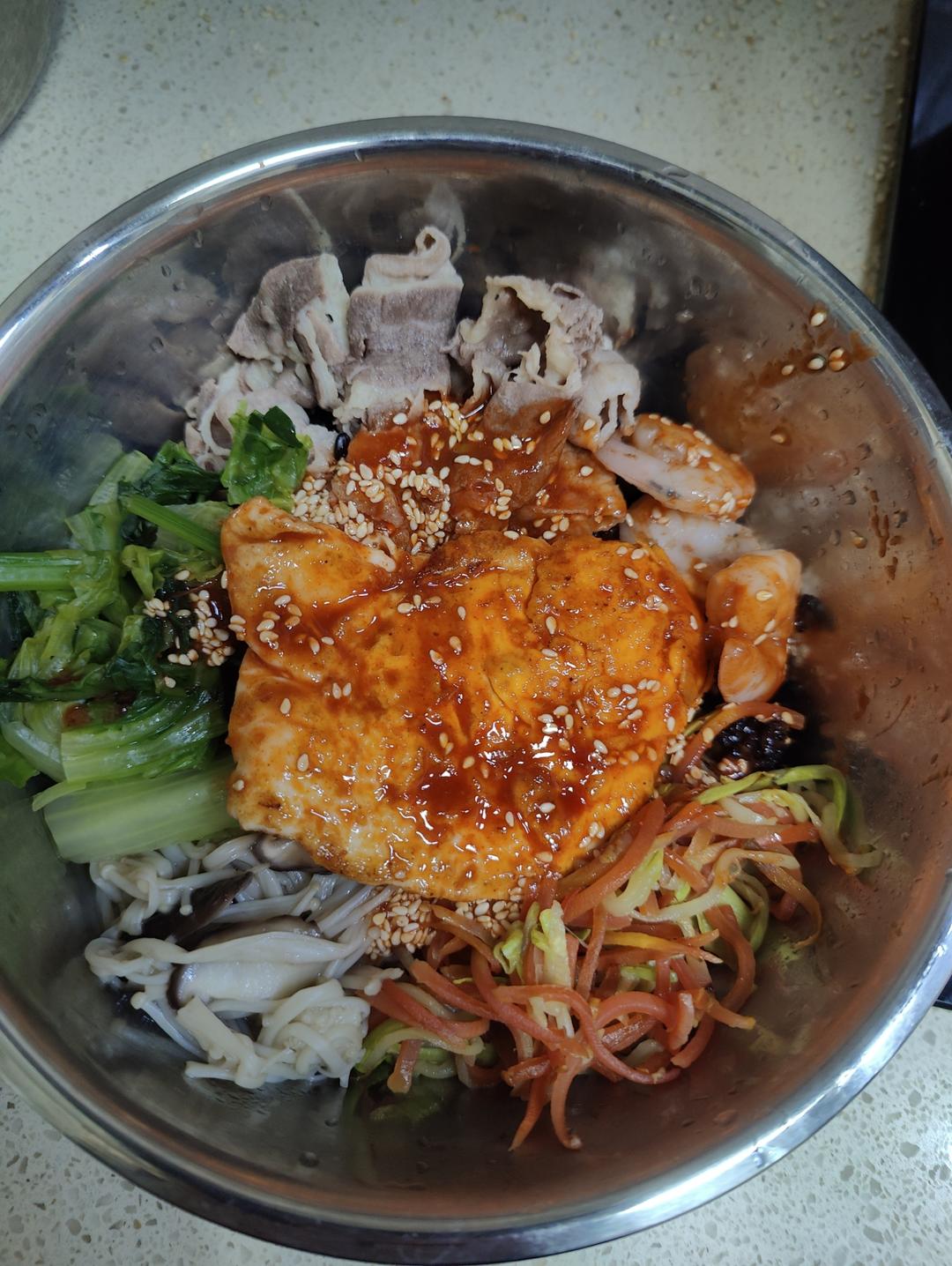 🔥低脂懒人版韩式拌饭！㊙️神仙级好吃！