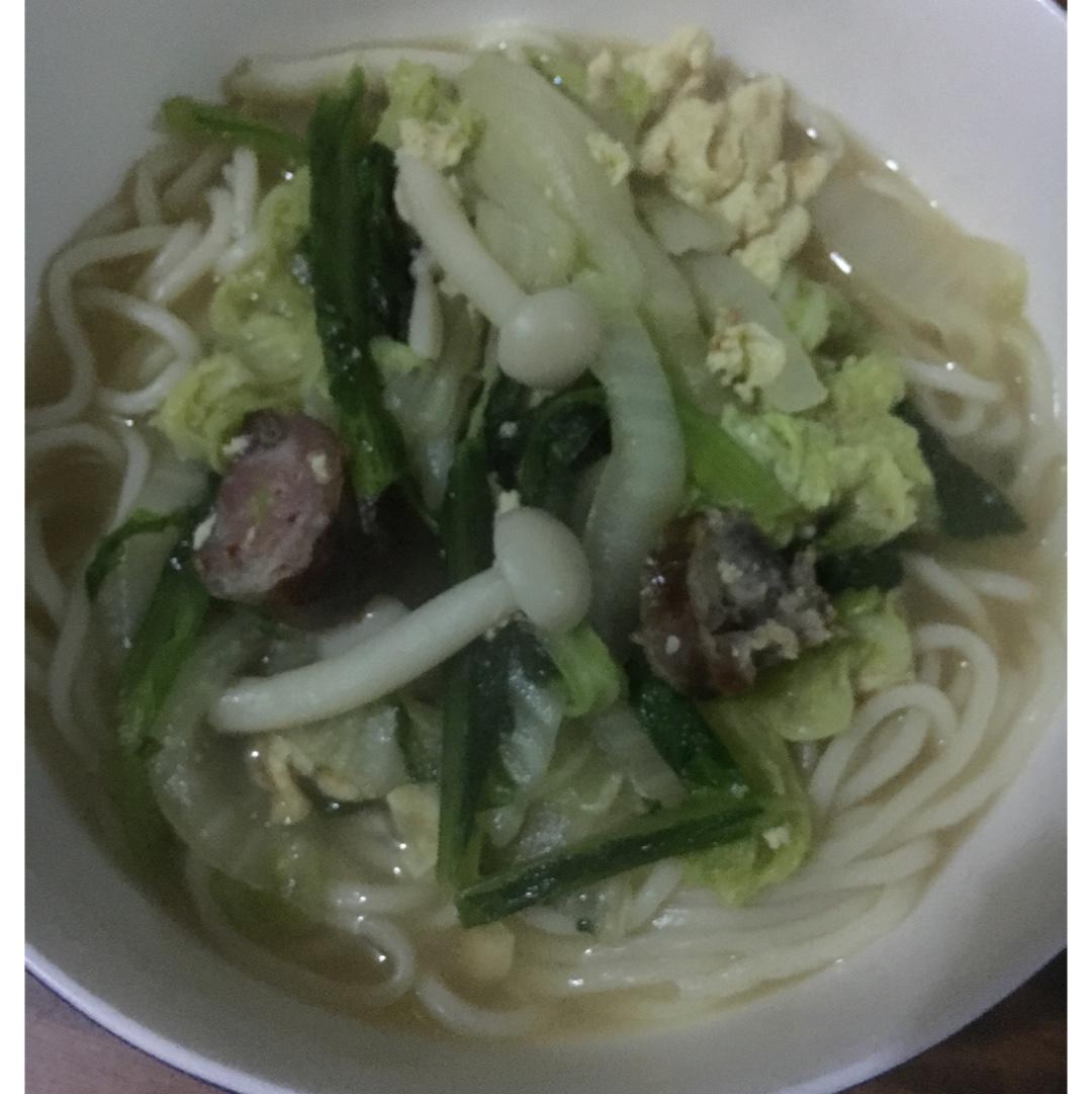 鸡蛋白菜汤(泡蛋白汤)