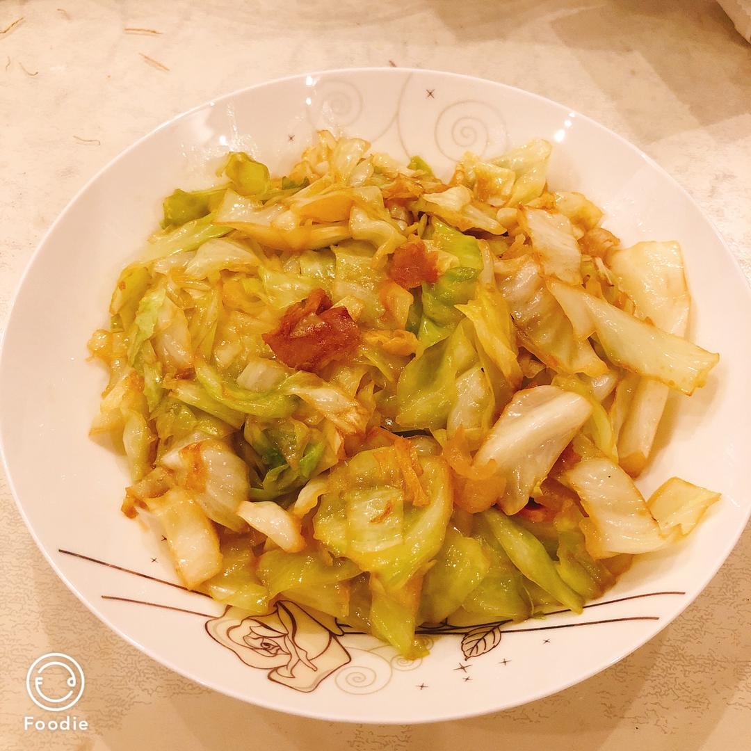 卷心菜炒腊肉