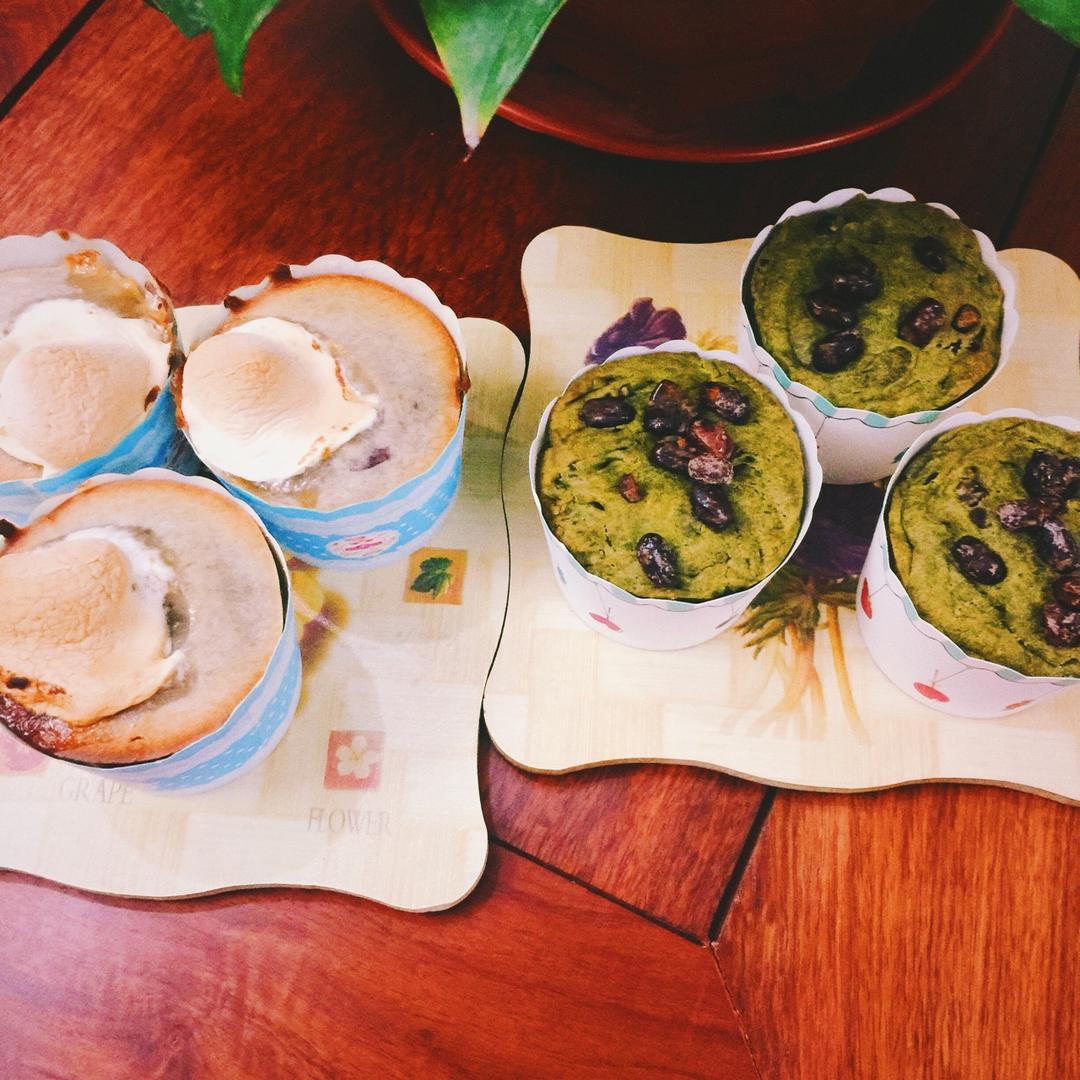 抹茶红豆玛芬