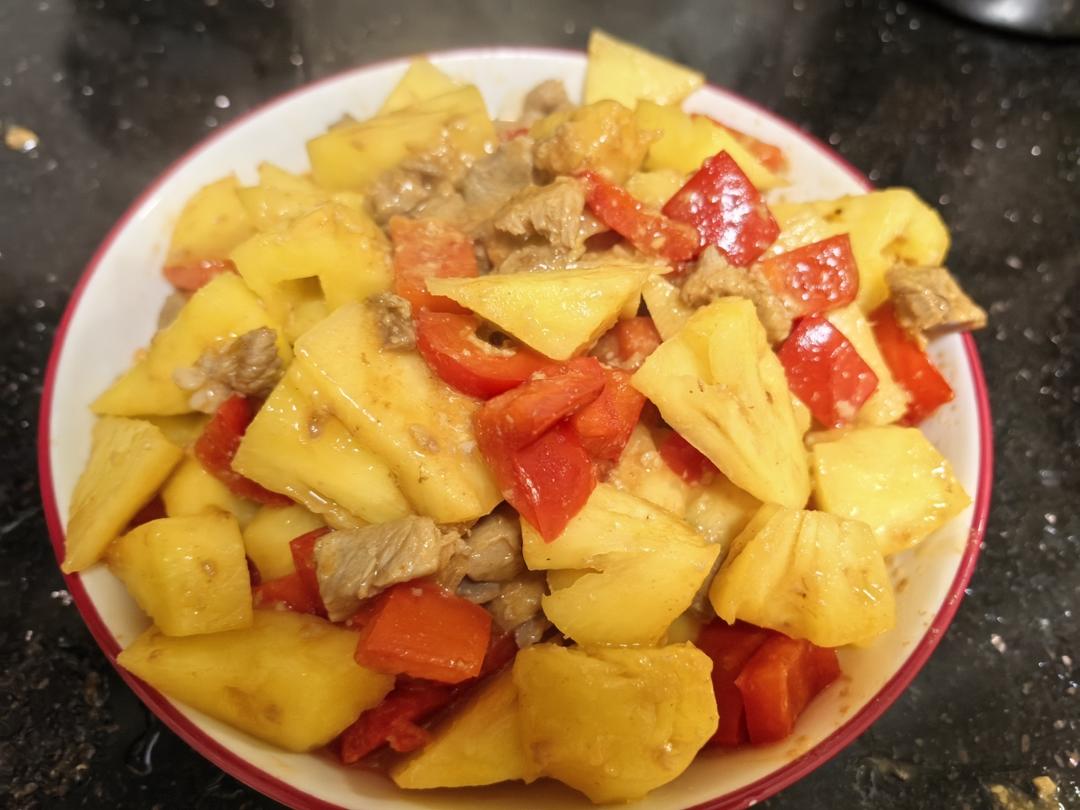 广东特色菜～菠萝咕咾肉正宗做法