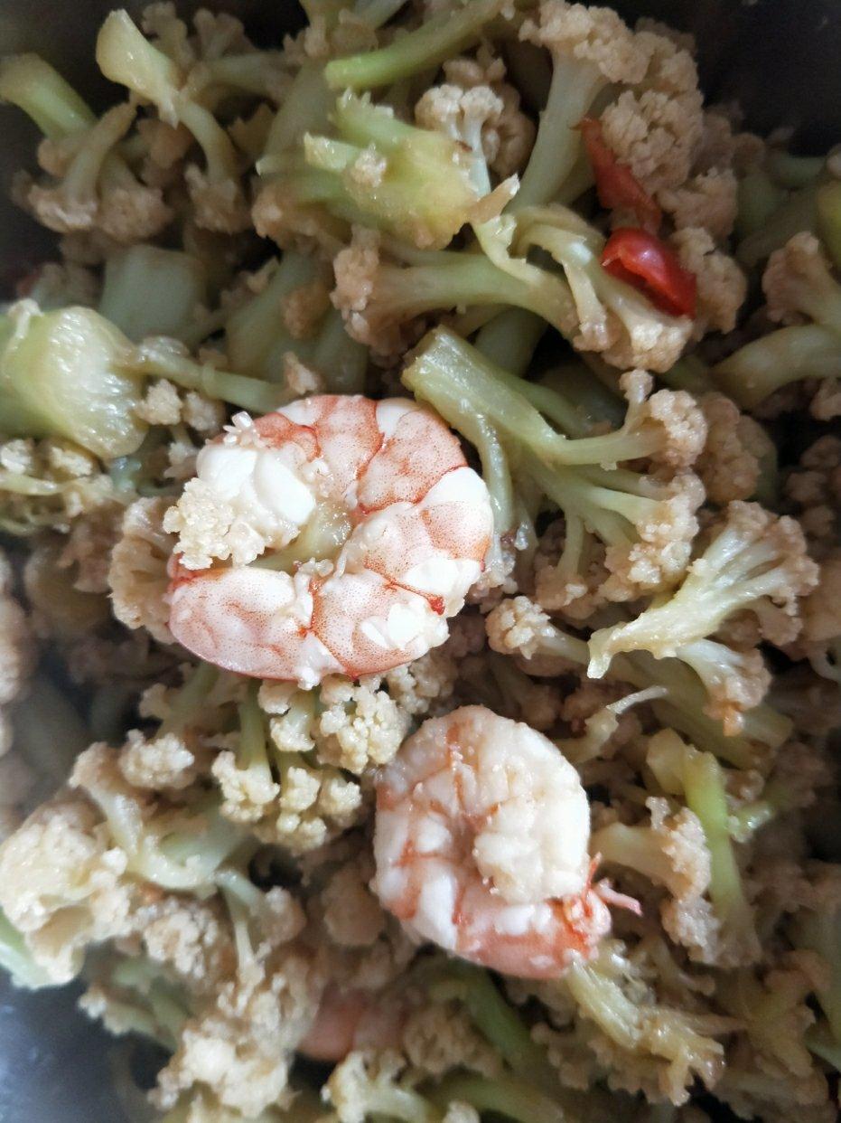 花菜炒虾仁