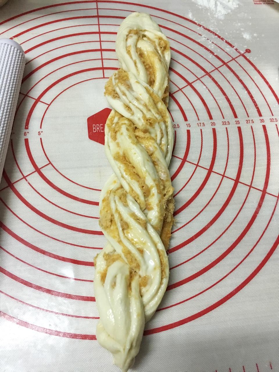 香葱肉松手撕吐司