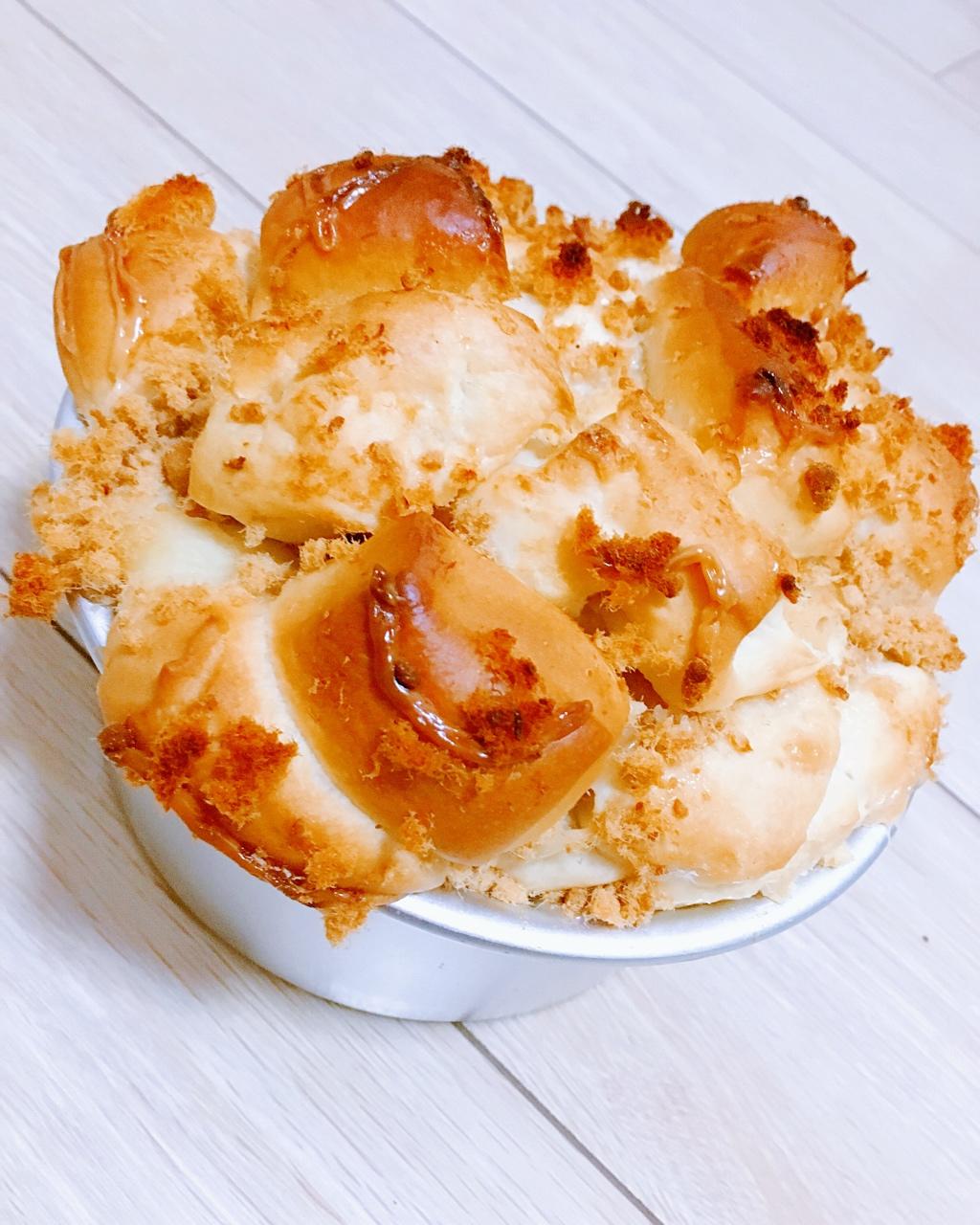 肉松手撕面包—超软会爆浆的面包哟