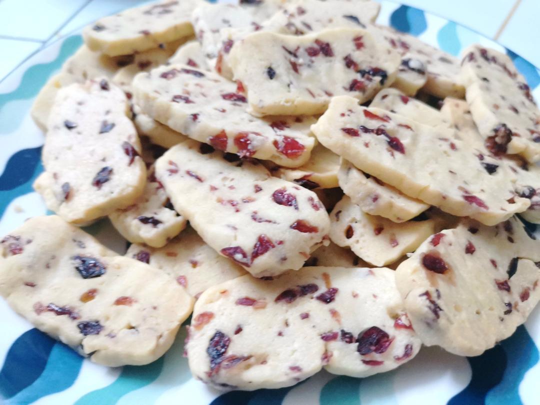 蔓越莓曲奇饼干 最最最简单的黄油饼干
