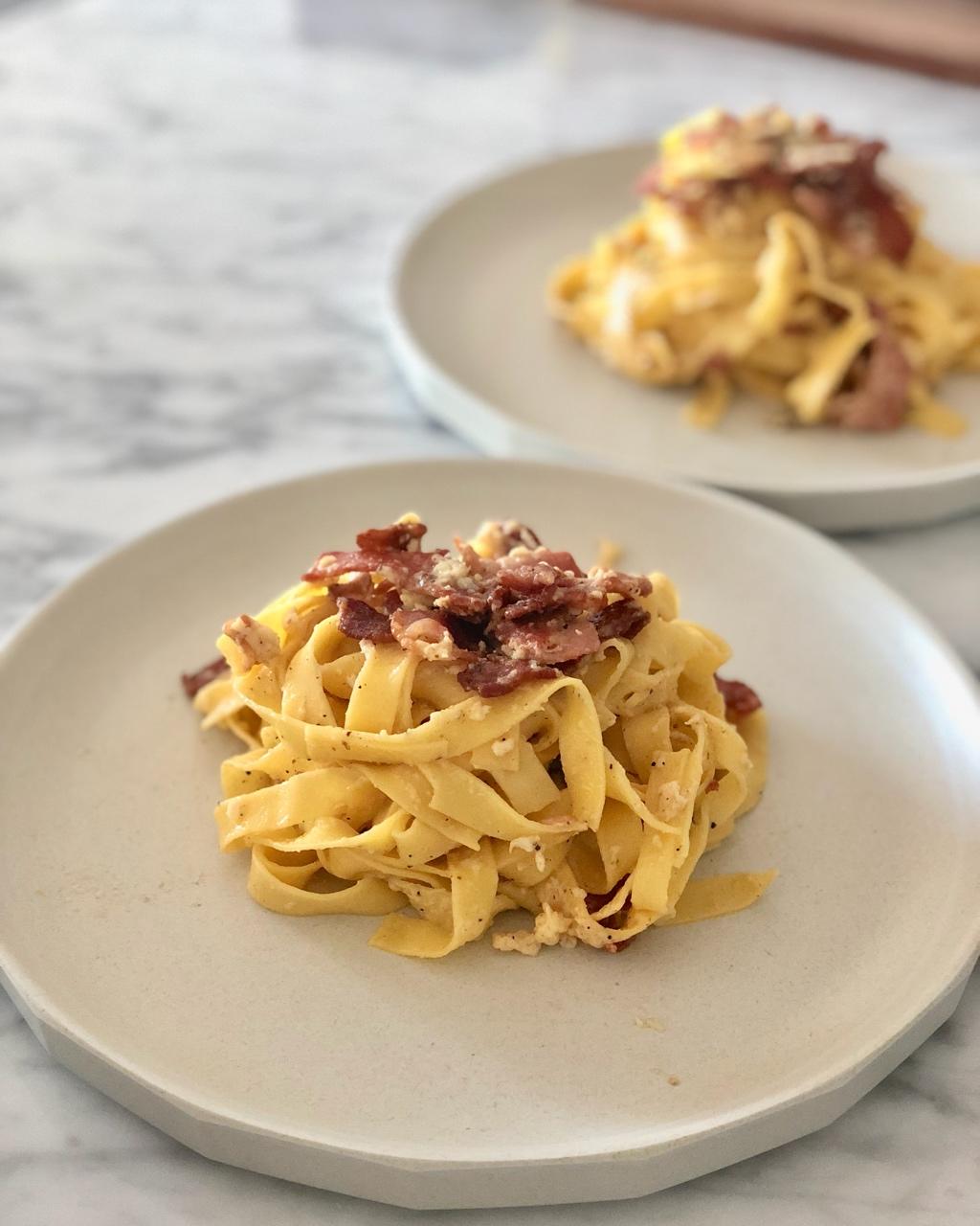 超简单的奶汁培根意面Carbonara