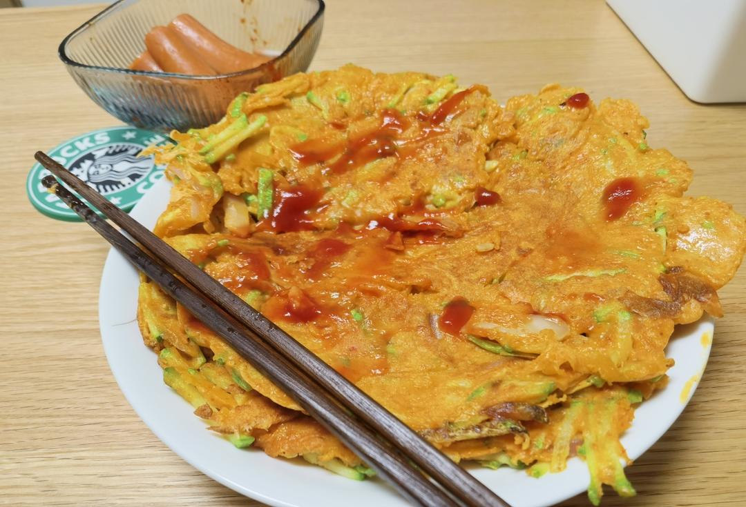 西葫芦泡菜饼