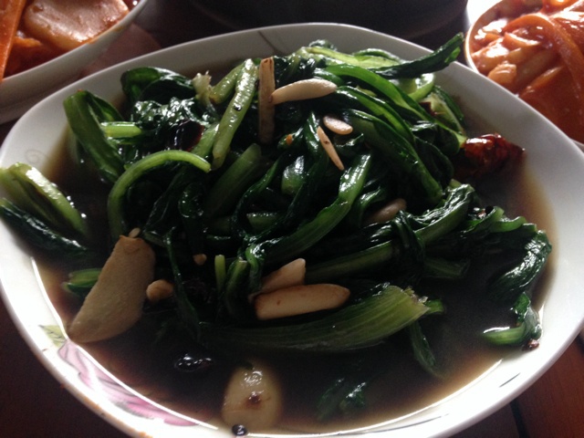 清炒油麦菜