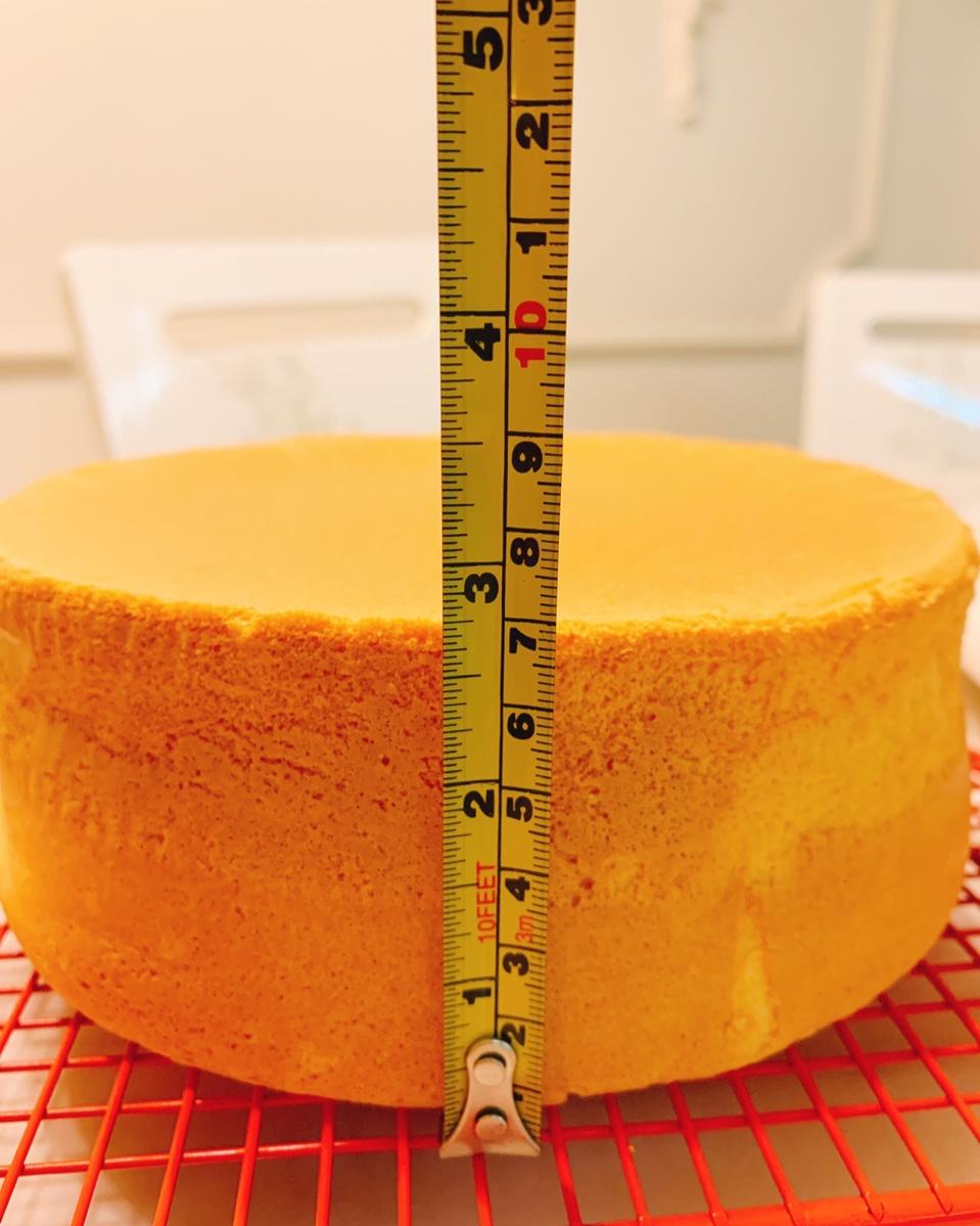 步骤最全面的戚风蛋糕（八寸）做法，成功率高！