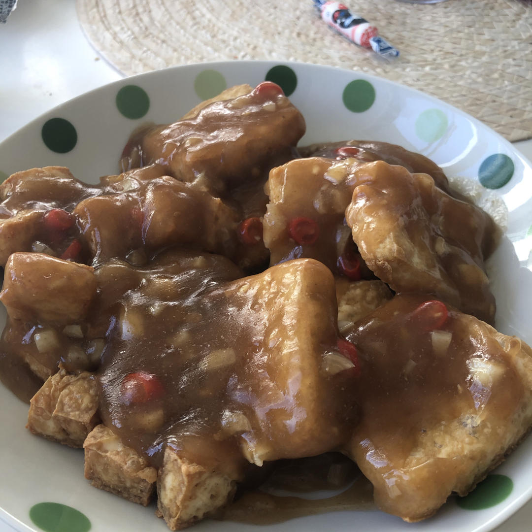 零失败蒜香汁炸豆腐