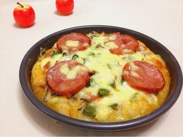 金枪鱼火腿pizza