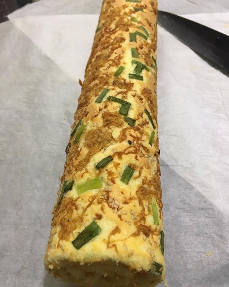 香葱肉松蛋糕卷