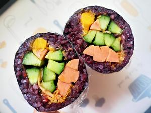 紫米饭卷寿司的做法 步骤6