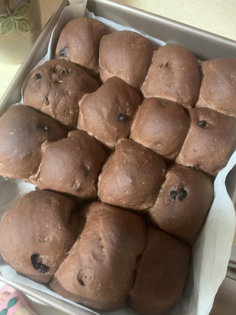 双重巧克力爆浆小餐包