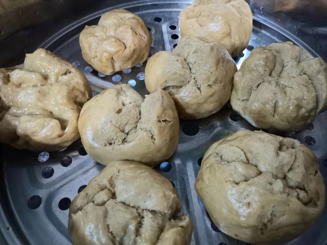 一直被模仿，从未被超越——自然开花红糖枣馒头（更加松软版）