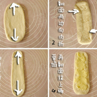 椰蓉面包卷（可自行加不同的夹心的面包卷）的做法 步骤7