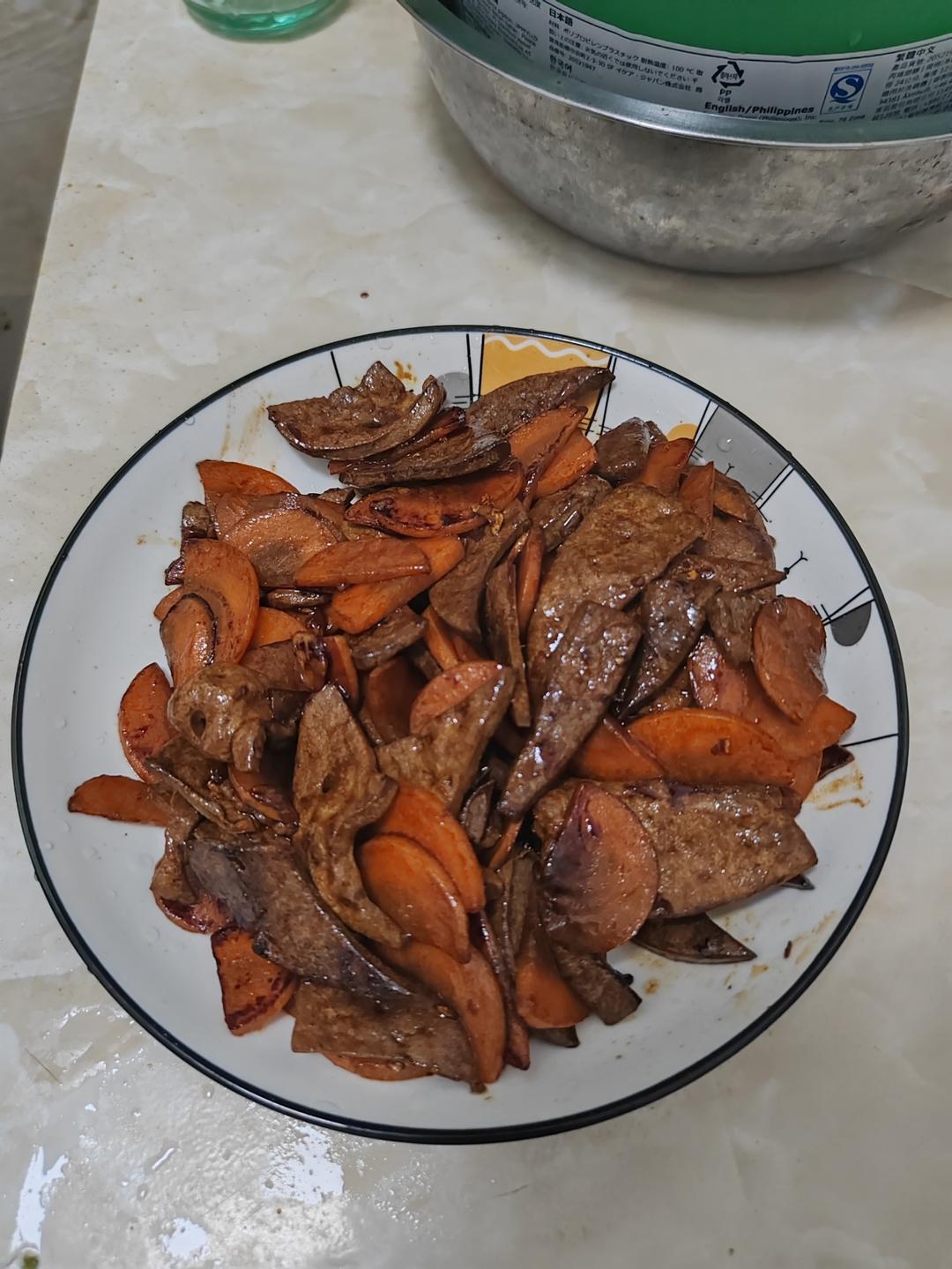 爆炒猪肝家庭做法