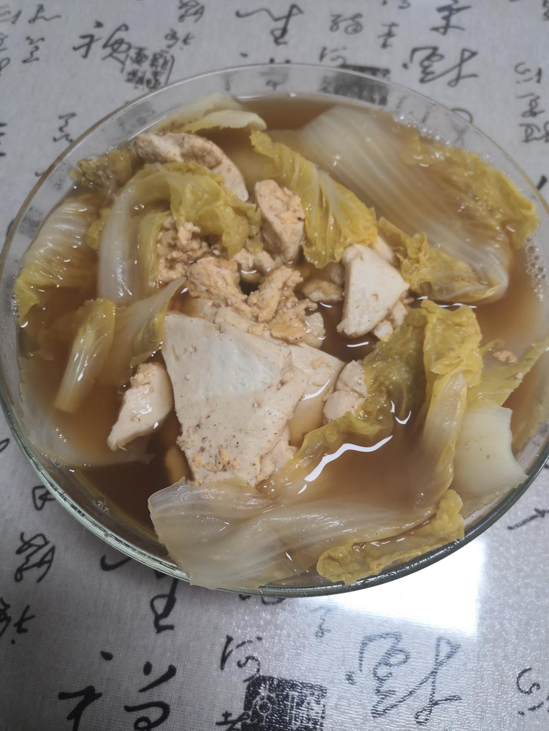 冬季最爱的家常菜！大白菜炖大豆腐或干豆腐