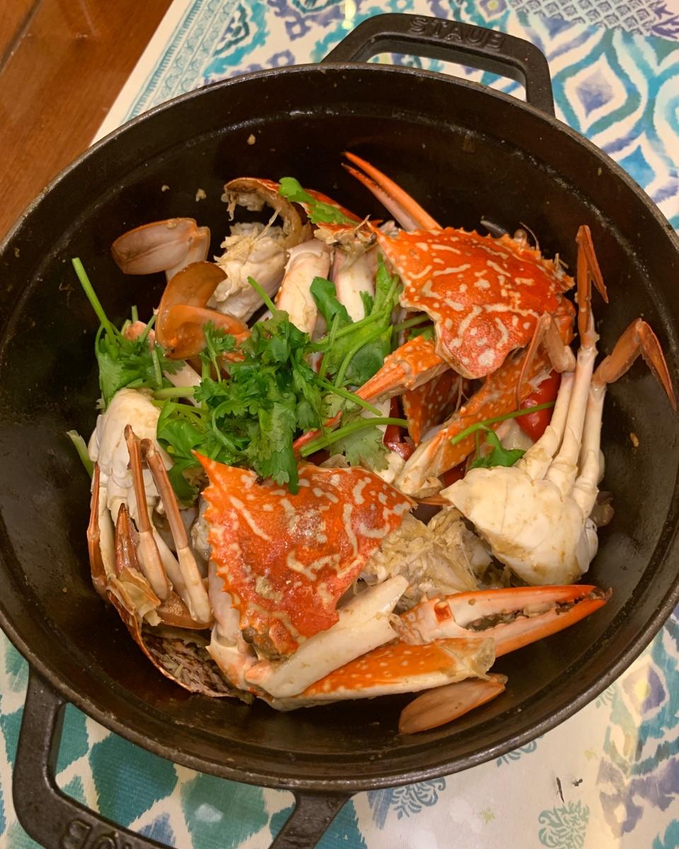 酒店大厨兰花蟹