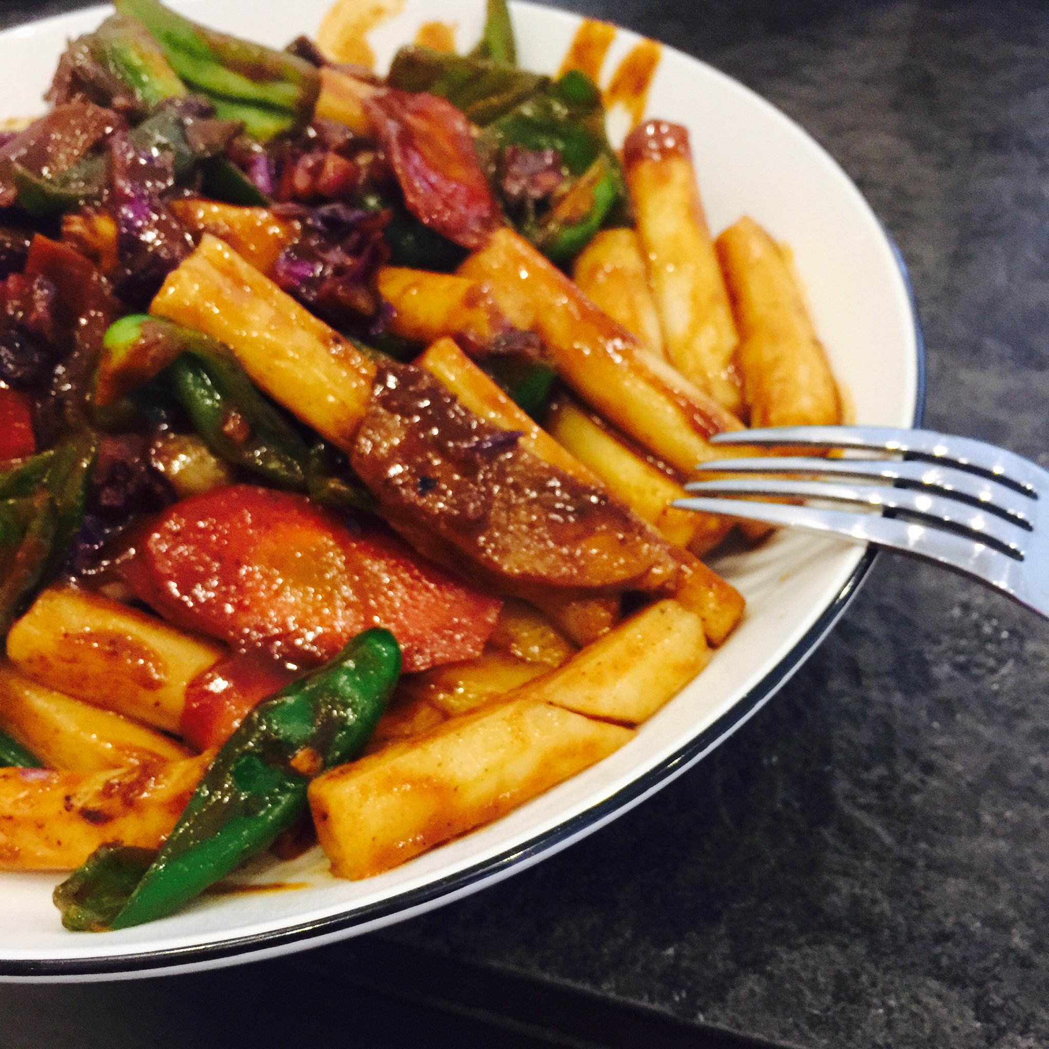韩式鸡肉炒年糕