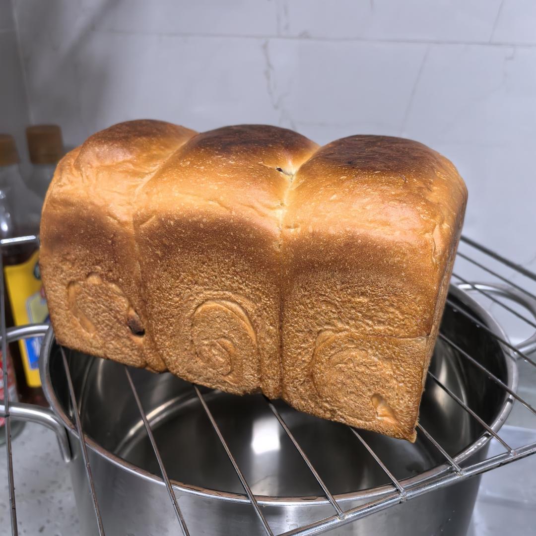 超柔软一发‼️奶香葡萄干手撕吐司『松软拉丝』