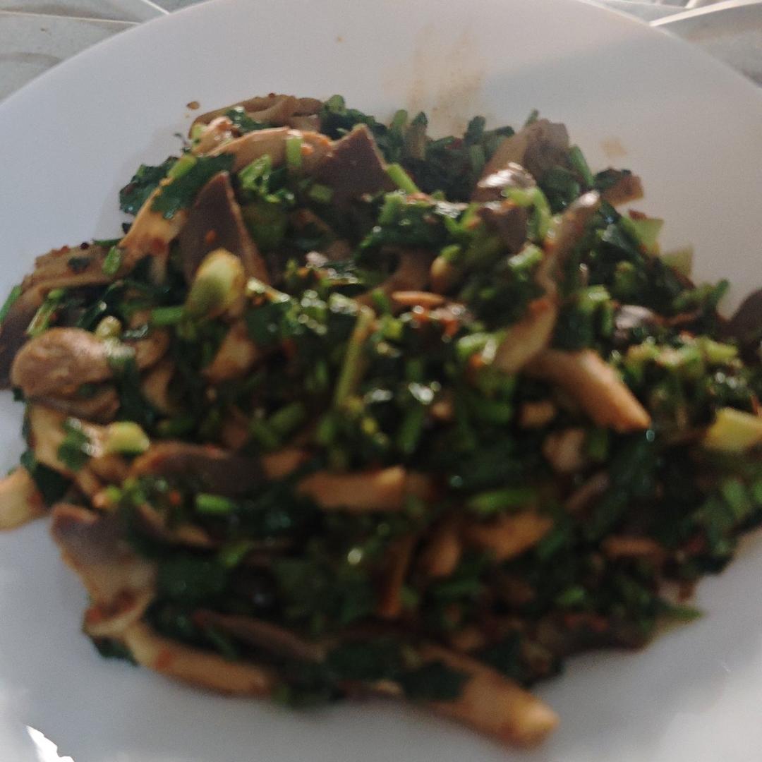 不一样的风情秀珍菇（小平菇），有了孜然加身。