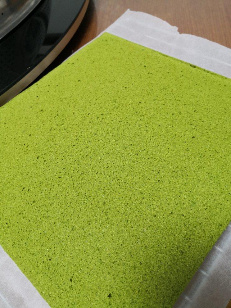 🌈卷不裂的～抹茶蜜豆蛋糕卷