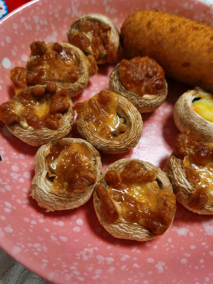 最低热的披萨之——芝士焗烤口蘑