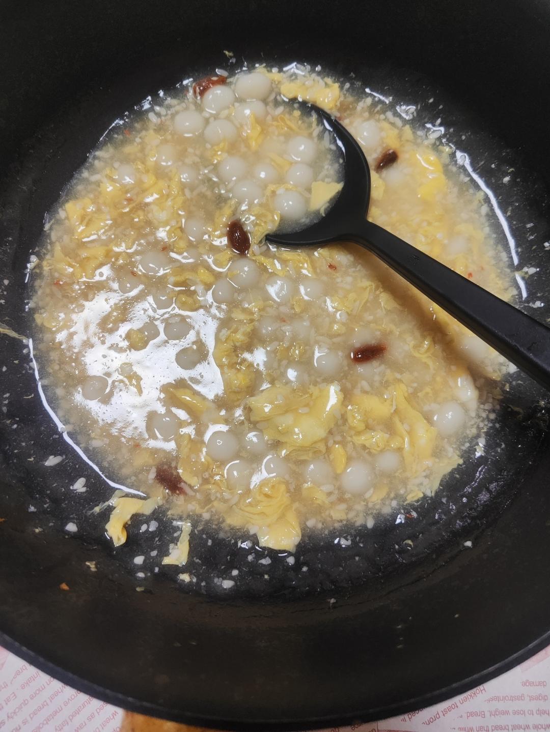 桂花酒酿圆子，自己做的圆子才好吃