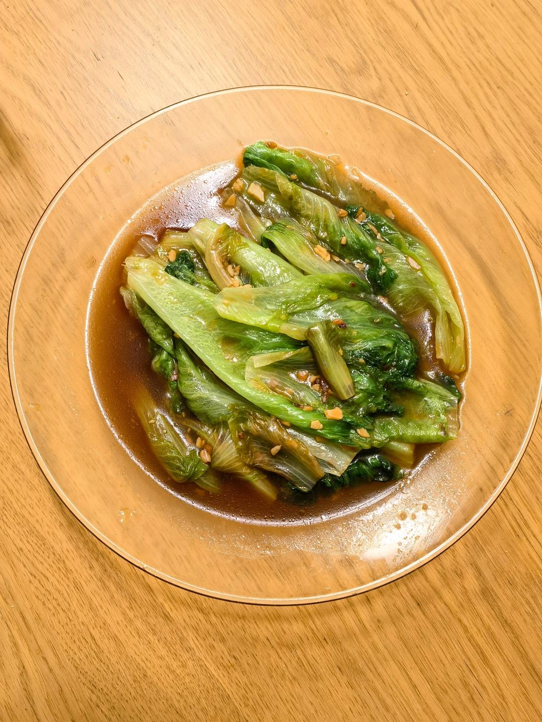 蒜蓉生菜，3分钟搞定