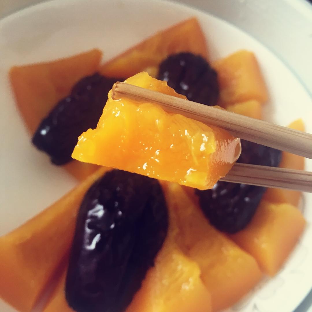 红枣红糖蒸南瓜