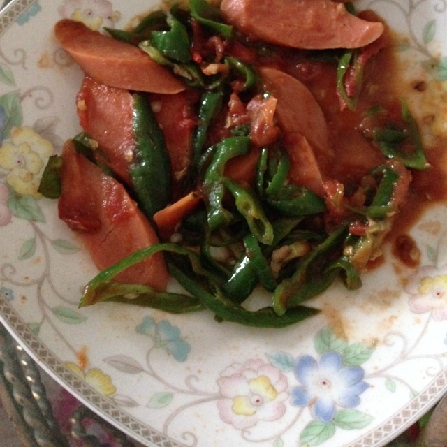 青椒火腿肠