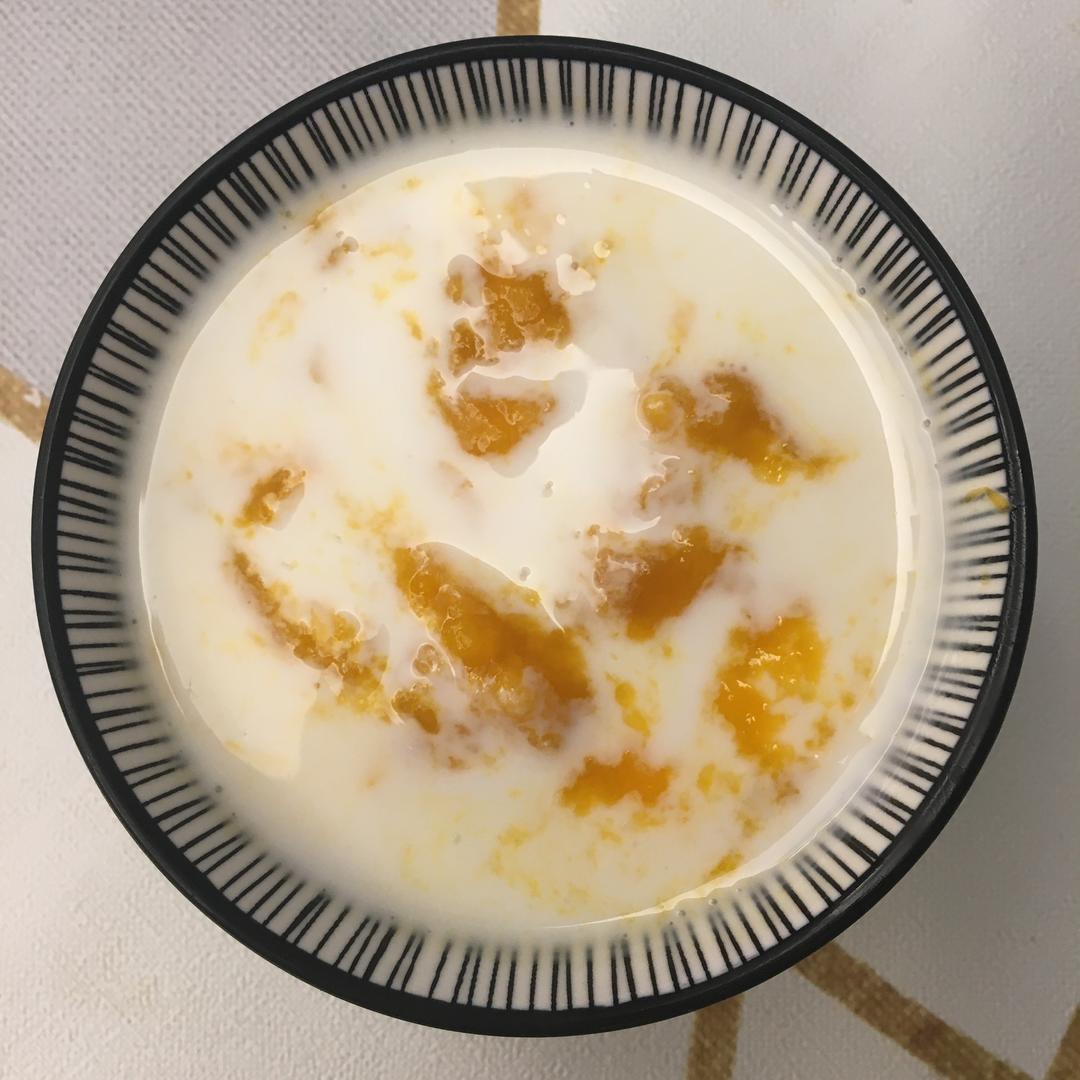 网红饮品芒果酸奶的做法