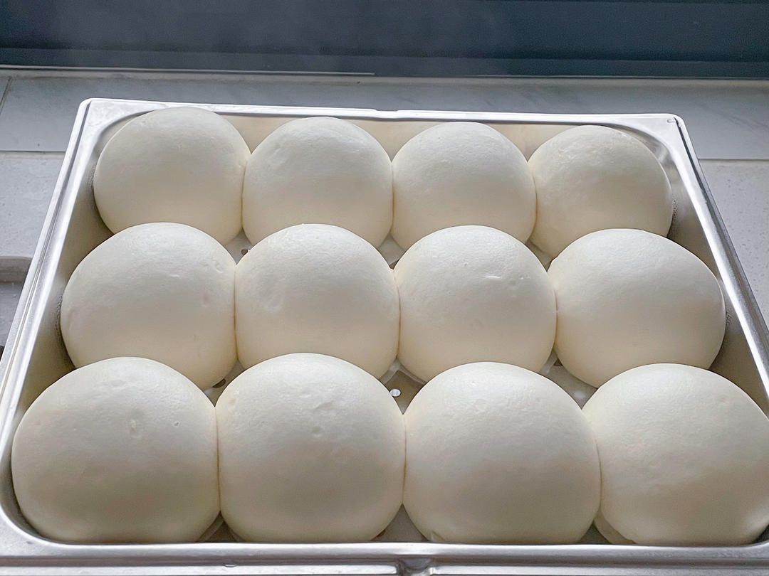 老面戗面白馒头