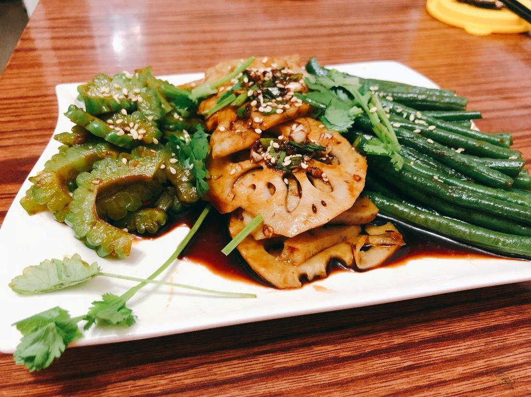 凉拌三样菜