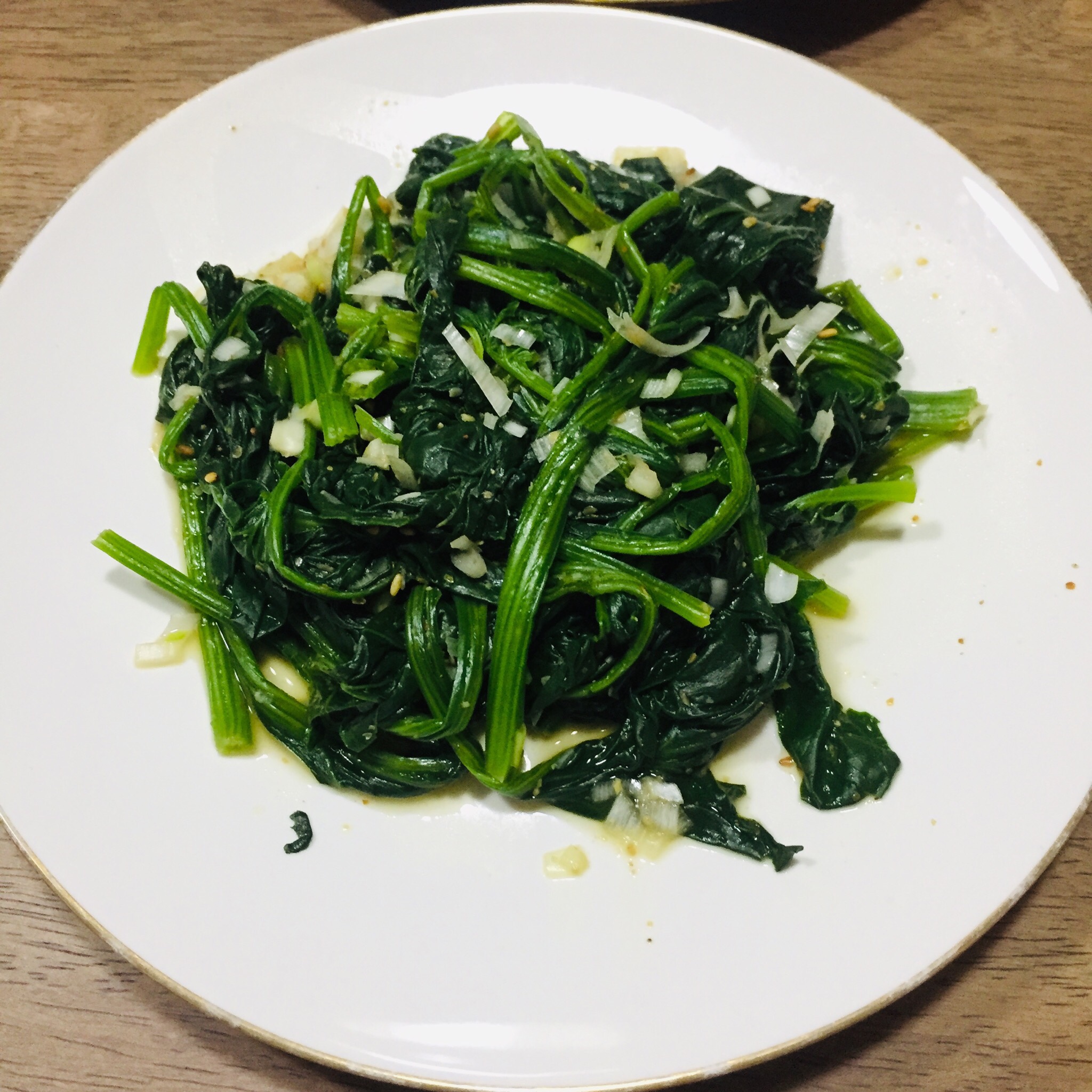 韩式拌菠菜
