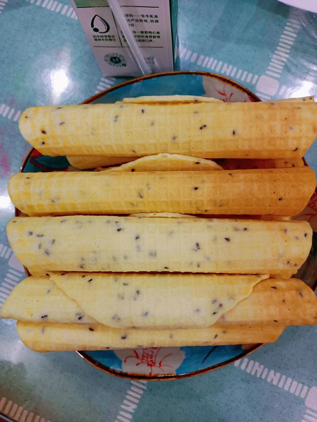 鸡蛋卷 脆皮蛋筒 冰淇淋绝配脆脆脆 无黄油不打发材料简单